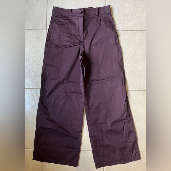 COS Burgundy Wide-Leg Pants - Picture 3 of 12